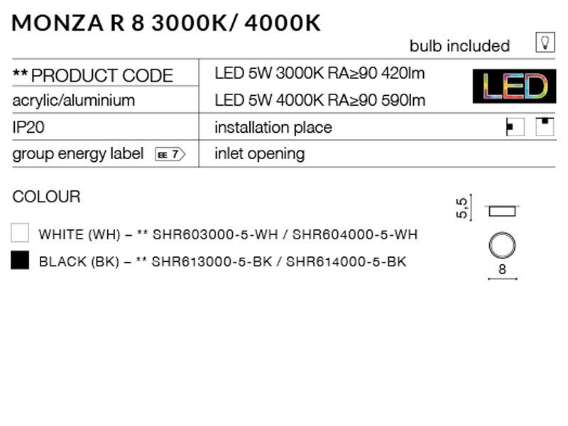 Lubinis šviestuvas AZzardo Monza r AZ2253 kaina ir informacija | Lubiniai šviestuvai | pigu.lt