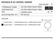 Lubinis šviestuvas AZzardo Monza r AZ2260 kaina ir informacija | Lubiniai šviestuvai | pigu.lt
