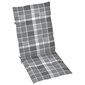 Atlošiamos sodo kėdės su pagalvėmis, 4 vnt, pilkos цена и информация | Lauko kėdės, foteliai, pufai | pigu.lt