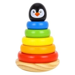 Деревянная башня Tooky Toy цена и информация | Игрушки для малышей | pigu.lt