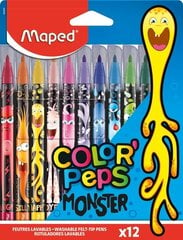 Flomasteriai ColorPeps Monster, 12 vnt. kaina ir informacija | Rašymo priemonės | pigu.lt