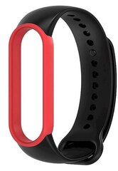 Tech-Protect IconBand ремешок для часов Xiaomi Mi Band 5 / Mi Band 6 черный - красный цена и информация | Аксессуары для смарт-часов и браслетов | pigu.lt