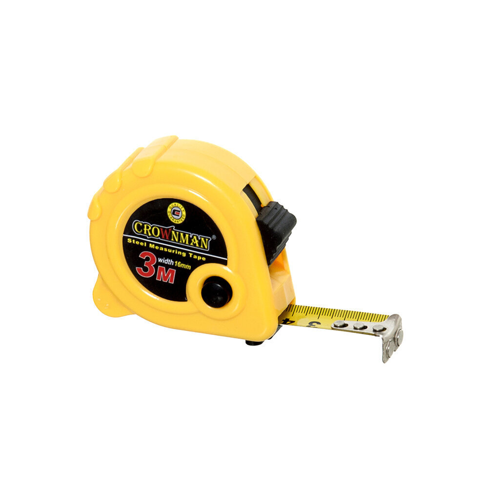 Ruletė plieninė su magnetu 3 m*16 mm 902903-1 Crownman kaina ir informacija | Mechaniniai įrankiai | pigu.lt