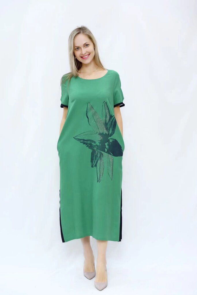 Tiesi suknelė, žalia kaina ir informacija | Suknelės | pigu.lt