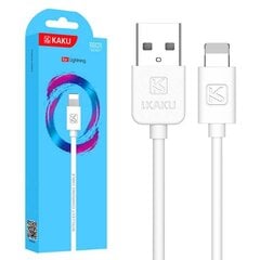 Кабель Kaku KSC-285 универсальный 2.4A Apple Lightning USB, 1 м, белый цена и информация | Кабели и провода | pigu.lt