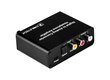 Cabletech Digital to Analog Converter with Headphone Jack / Black kaina ir informacija | Adapteriai, USB šakotuvai | pigu.lt