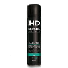 Stiprios fiksacijos plaukų lakas Farcom HD Keratin Extra Strong Hold Hairspray, 300 ml kaina ir informacija | Plaukų formavimo priemonės | pigu.lt