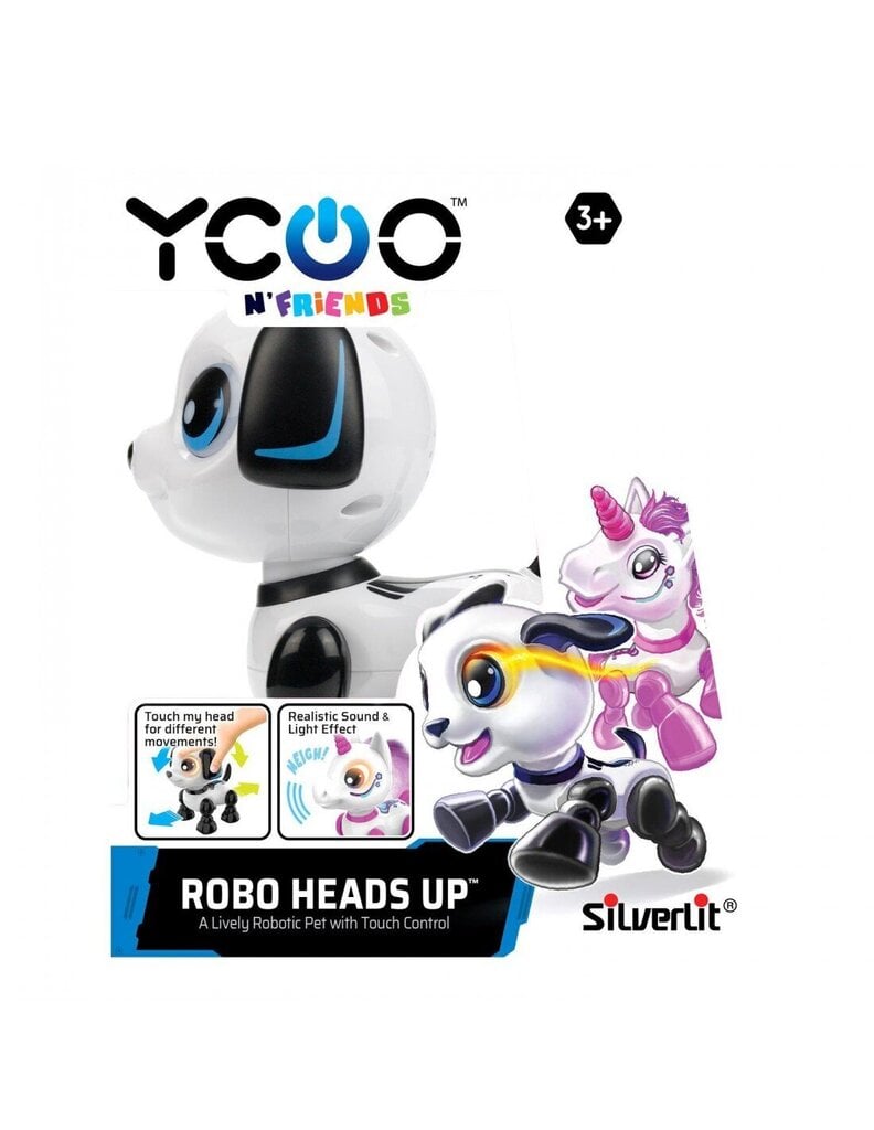 Interaktyvus gyvūnas robotas Silverlit Ycoo Robohead, 12 cm kaina ir informacija | Žaislai berniukams | pigu.lt