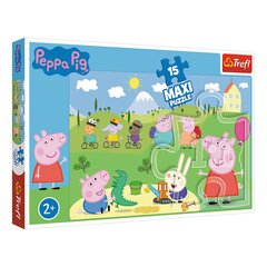 Dėlionė Trefl Maxi Kiaulytė Pepa (Peppa Pig), 15 d. kaina ir informacija | Dėlionės (puzzle) | pigu.lt