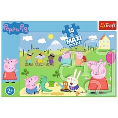 Dėlionė Trefl Maxi Kiaulytė Pepa (Peppa Pig), 15 d. kaina ir informacija | Dėlionės (puzzle) | pigu.lt