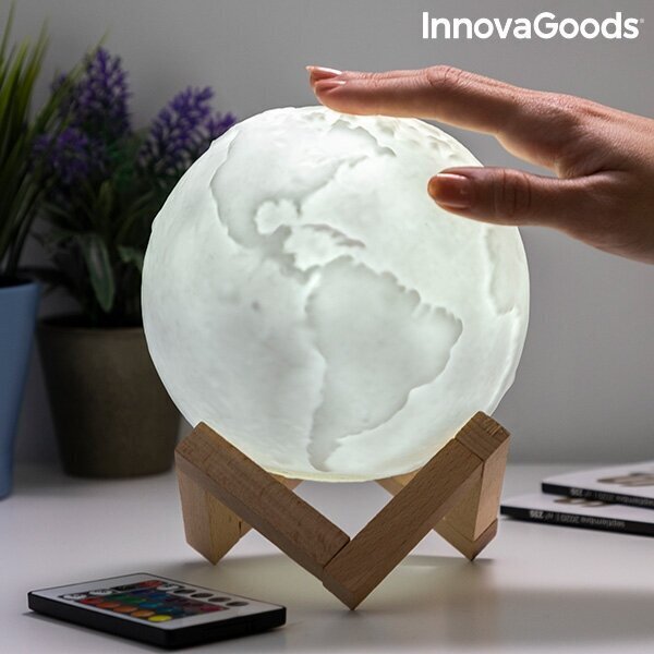 InnovaGoods įkraunama LED lempa Wordly kaina ir informacija | Staliniai šviestuvai | pigu.lt