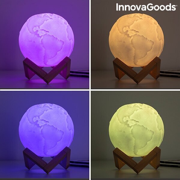InnovaGoods įkraunama LED lempa Wordly kaina ir informacija | Staliniai šviestuvai | pigu.lt
