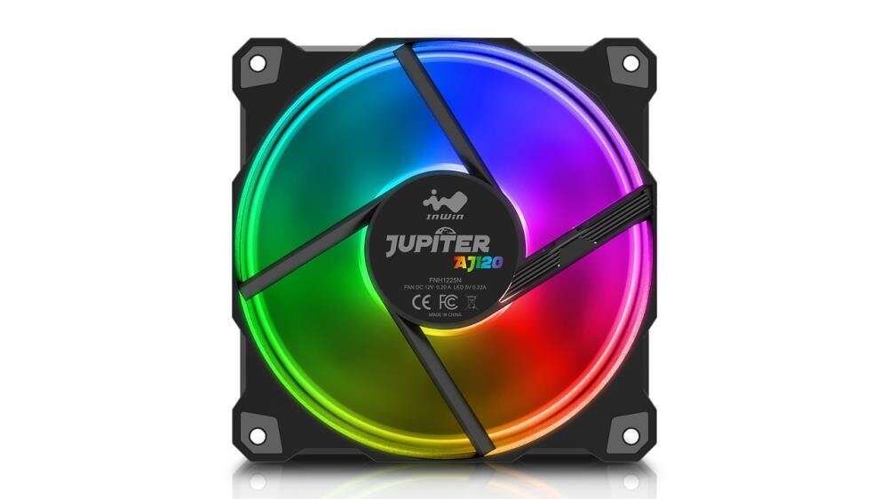 In Win JUPITER AJ120 kaina ir informacija | Kompiuterių ventiliatoriai | pigu.lt