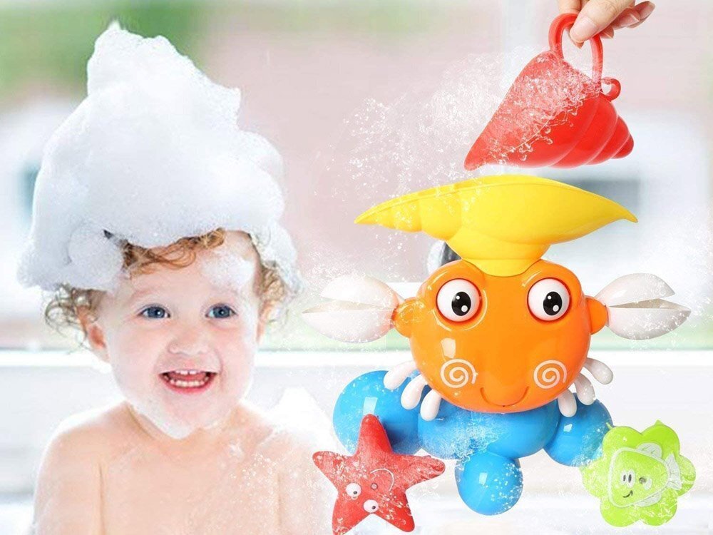 Vonios žaislas "Krabas" цена и информация | Žaislai kūdikiams | pigu.lt