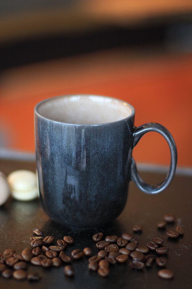 Lerida kavos, arbatos puodelis, 350 ml, mėlyas kaina ir informacija | Taurės, puodeliai, ąsočiai | pigu.lt
