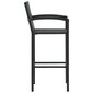 Baro taburetės, 4 vnt, juodos kaina ir informacija | Virtuvės ir valgomojo kėdės | pigu.lt