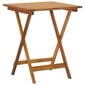 Sulankstomas lauko stalas, 60x60x75 cm, rudas kaina ir informacija | Lauko stalai, staliukai | pigu.lt