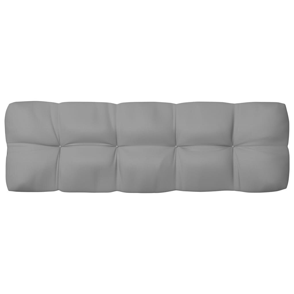 Pagalvėlės sofai iš palečių, 2 vnt, pilkos kaina ir informacija | Pagalvės, užvalkalai, apsaugos | pigu.lt