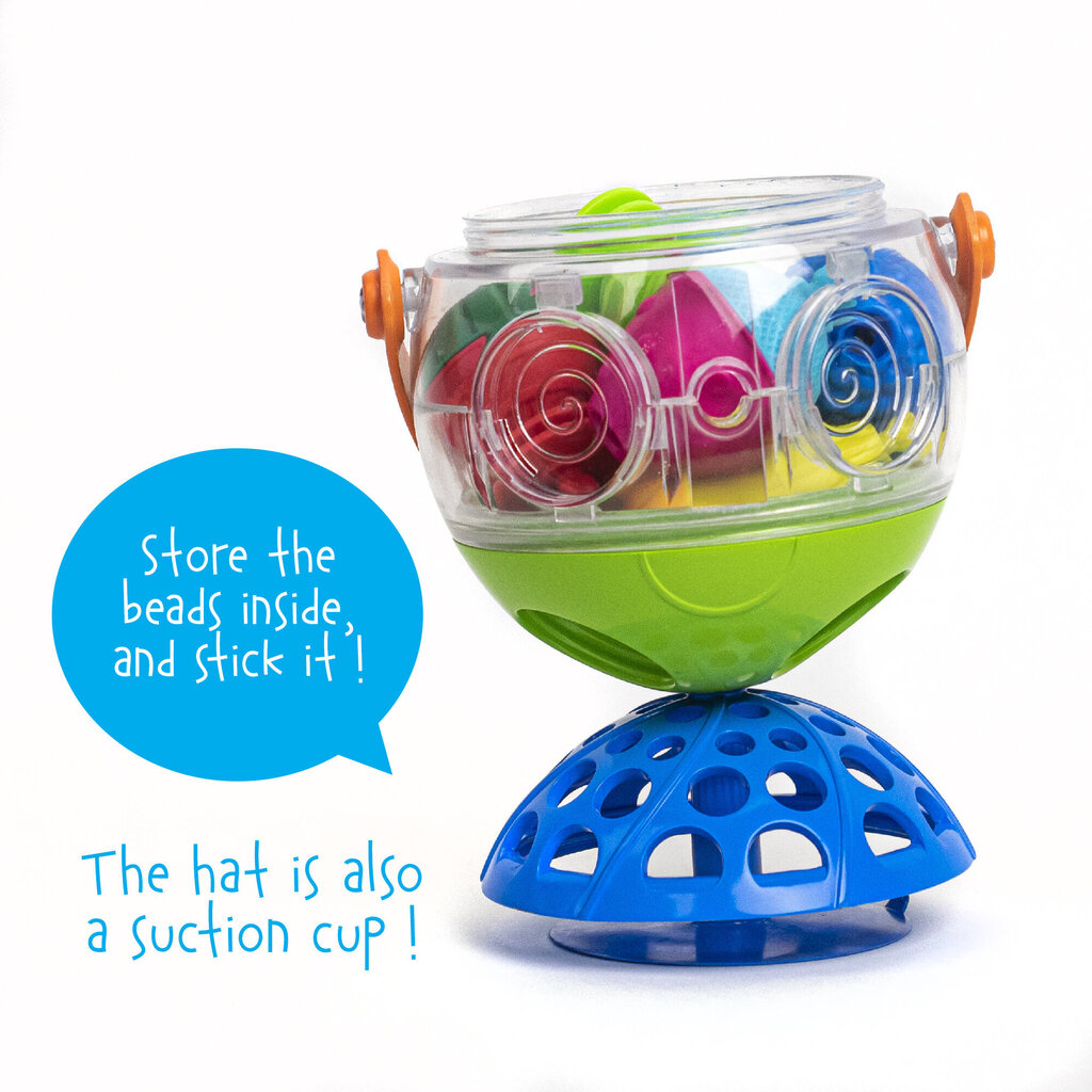 Vonios kamuolys ir edukaciniai karoliukai Lalaboom, 8 dalys, BL510 цена и информация | Žaislai kūdikiams | pigu.lt