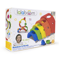 Arkos ir edukaciniais karoliukai Lalaboom 13 dalių, BL720 kaina ir informacija | Žaislai kūdikiams | pigu.lt
