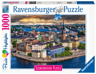 Dėlionė Ravensburger Stockholmas, Swedija 1000 d., 16742 kaina ir informacija | Dėlionės (puzzle) | pigu.lt