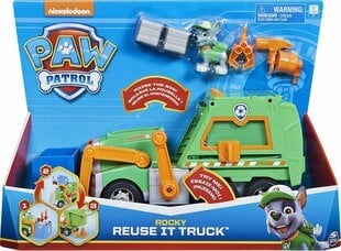 Грузовик PAW PATROL (Щенячий Патруль) Rocky Re-Use, 6060259 цена и информация | Игрушки для мальчиков | pigu.lt