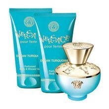 Rinkinys Versace Dylan Turquoise: EDT moterims 50 ml + dušo želė 50 ml + kūno losjonas 50 ml kaina ir informacija | Kvepalai moterims | pigu.lt