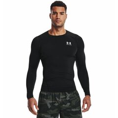 Kompresiniai marškinėliai vyrams Under Armour HG Armour Comp LS - Carbon Heather, pilki цена и информация | Мужские термобрюки, темно-синие, SMA61007 | pigu.lt