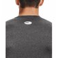 Vyriški kompresiniai marškinėliai Under Armour HG Armour Comp LS - Carbon Heather, pilki kaina ir informacija | Sportinė apranga vyrams | pigu.lt