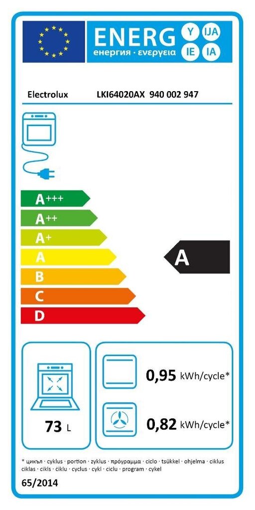 Electrolux LKI64020AX цена и информация | Elektrinės viryklės | pigu.lt