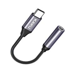 Аудио адаптер для телефонов KAKU KSC-428 USB-C на 3.5 мм, черный цена и информация | Адаптеры, USB-разветвители | pigu.lt