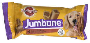 Pedigree skanėstas šunims su jautiena Jumbone medium, 180 g kaina ir informacija | Skanėstai šunims | pigu.lt