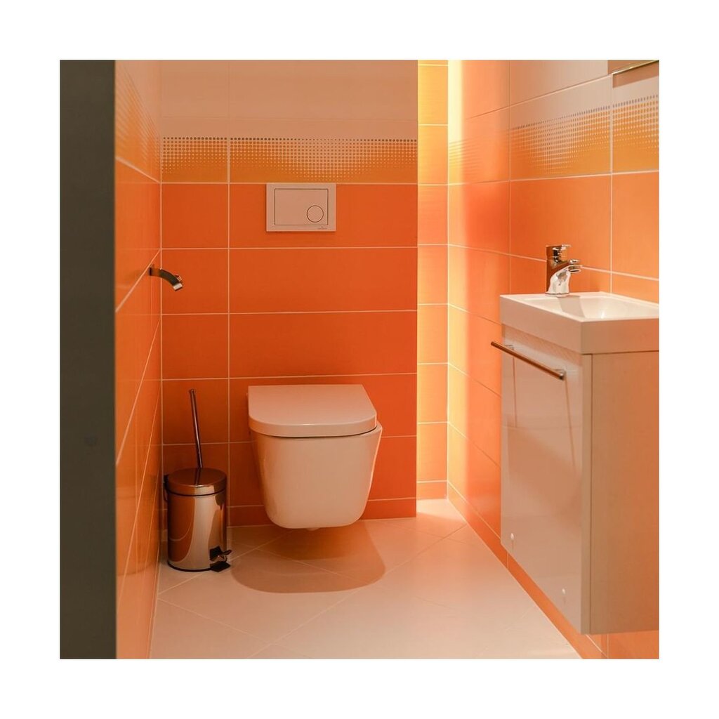 Apatinė vonios spintelė su praustuvu Mirano, balta цена и информация | Vonios spintelės | pigu.lt