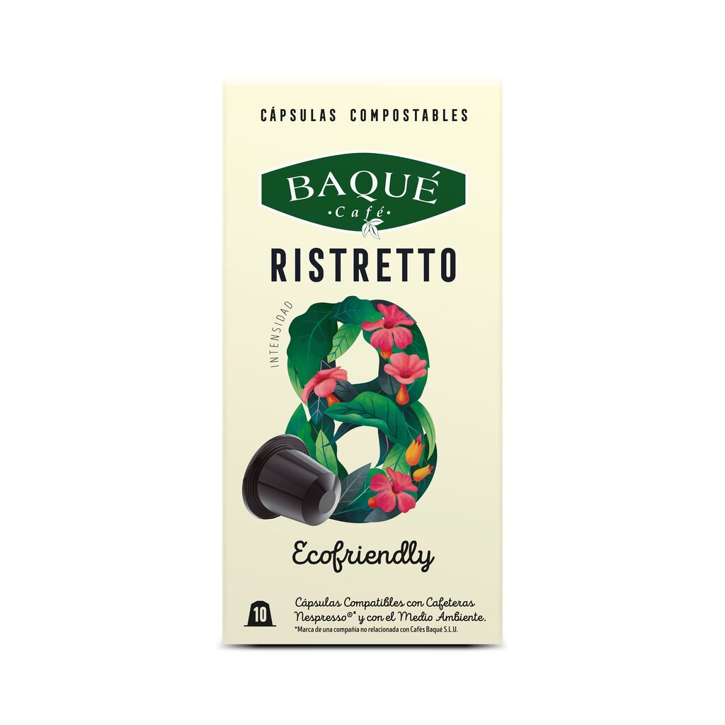Cafe Baque Ristretto greitai suyrančios Nespresso®* aparatų kavos kapsulės, 10 vnt цена и информация | Kava, kakava | pigu.lt