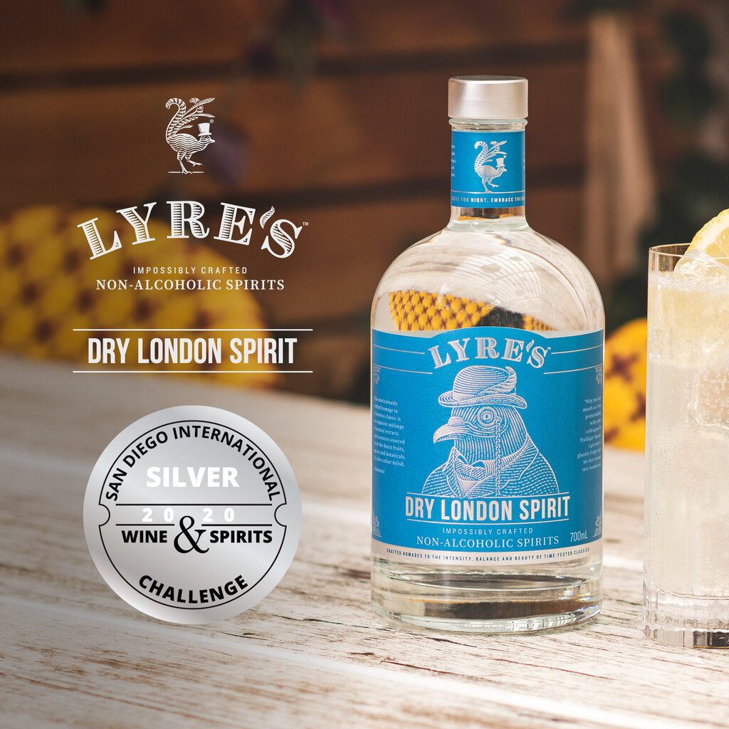 Nealkoholinis Lyre's džino skonio gėrimas Dry London Spirit, 700 ml kaina ir informacija | Nealkoholiniai gėrimai | pigu.lt