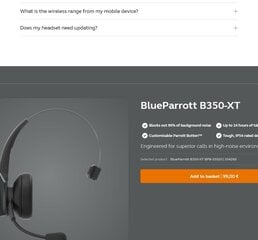 BlueParrott B350-XT kaina ir informacija | Ausinės | pigu.lt
