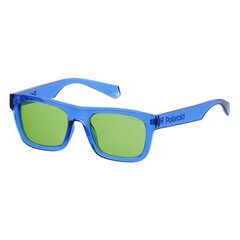 Unisex akiniai nuo saulės Polaroid 6050-S-PJP-53 53 MM, mėlyni kaina ir informacija | Akiniai nuo saulės vyrams | pigu.lt