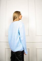 Megztinis su sagomis moterims Kredaga 834, mėlynas kaina ir informacija | Megztiniai moterims | pigu.lt