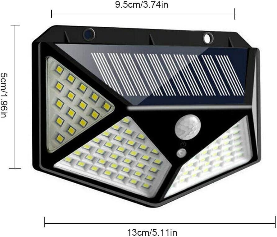 LED šviestuvas su saulės baterija 100-SMD kaina ir informacija | Lauko šviestuvai | pigu.lt