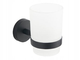 Mexen Loft stiklinė su laikikliu, black kaina ir informacija | Vonios kambario aksesuarai | pigu.lt