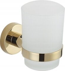 Mexen Remo stiklinė su laikikliu, gold kaina ir informacija | Vonios kambario aksesuarai | pigu.lt