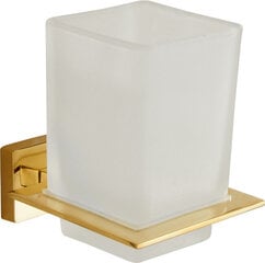 Mexen Arno stiklinė su laikikliu, gold цена и информация | Набор акскссуаров для ванной | pigu.lt