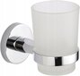 Mexen Remo stiklinė su laikikliu, chrome kaina ir informacija | Vonios kambario aksesuarai | pigu.lt