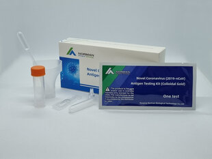 Экспресс-тест слюны на антиген COVID-19 NORMAN, 1 шт. цена и информация | Экспресс-тесты на COVID-19 | pigu.lt