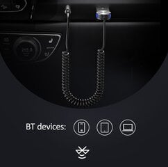 Аудиоадаптер Usams SJ464 AUX(3.5) Bluetooth 5.0, черный цена и информация | Беспроводная гарнитура | pigu.lt