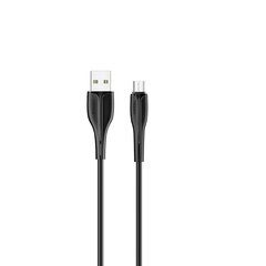 USB/Micro Usb laidas USAMS, juodas, 100cm (iki 4A) kaina ir informacija | Laidai telefonams | pigu.lt