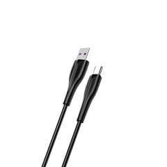 USAMS Kabel U38 USB-C 5A Fast Charge for OPPO|HUAWEI 1m czarny|black SJ376USB01 (US-SJ376) цена и информация | Кабели для телефонов | pigu.lt