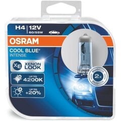 Osram лампы H4 12В 60/55Вт Cool Blue Intense  цена и информация | Автомобильные лампочки | pigu.lt