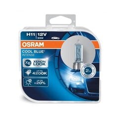 Osram lemputės H11 12V 55W Cool Blue Intense (2vnt) kaina ir informacija | Automobilių lemputės | pigu.lt