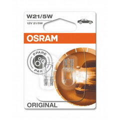 Osram лампы W3x16q 12 В 21/5 Вт (2 шт) цена и информация | Автомобильные лампочки | pigu.lt